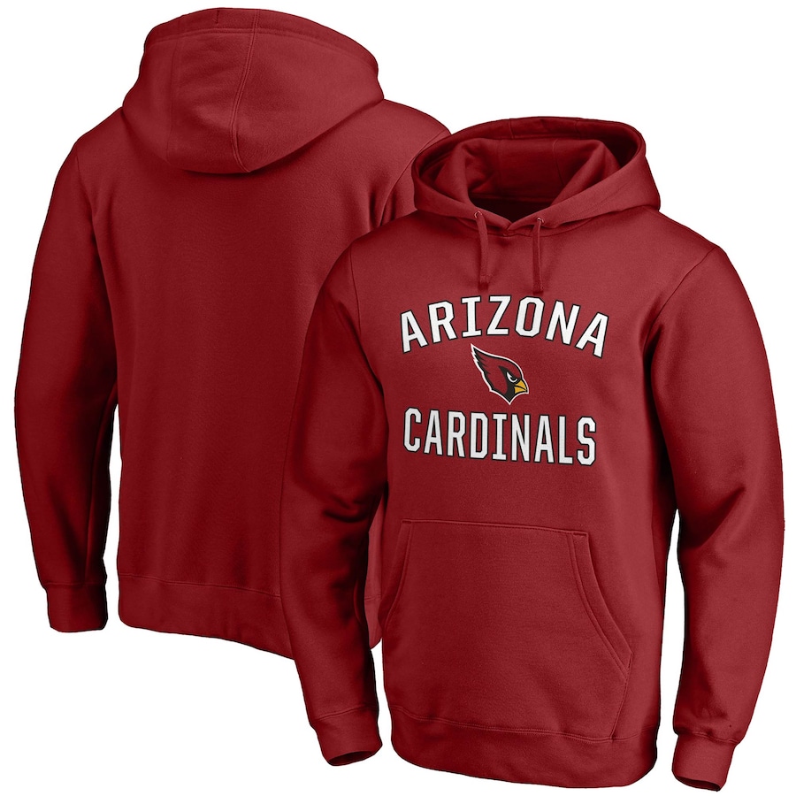 Arizona Cardinals Cardinal Victory Arch Team Fitted Pullover Hoodie - Man Arizona Cardinals Cardinal Victory Arch Team Fitted Pullover Hoodie - Man