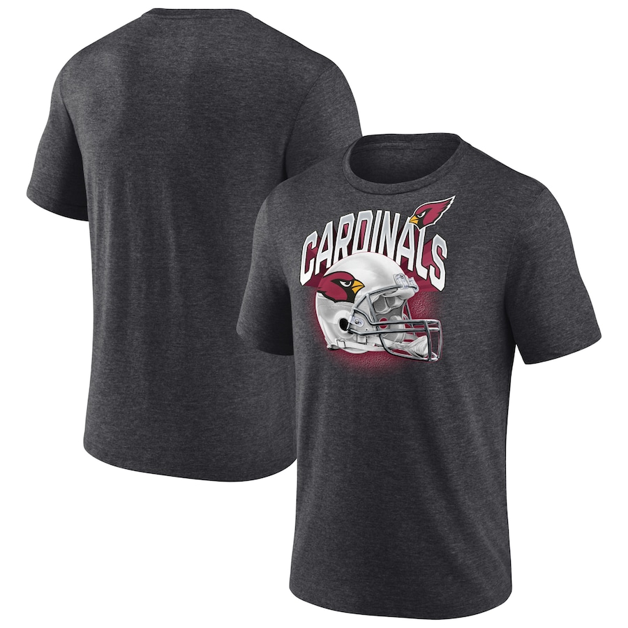 Arizona Cardinals Heathered Charcoal End Around Tri-Blend T-Shirt - Man Arizona Cardinals Heathered Charcoal End Around Tri-Blend T-Shirt - Man