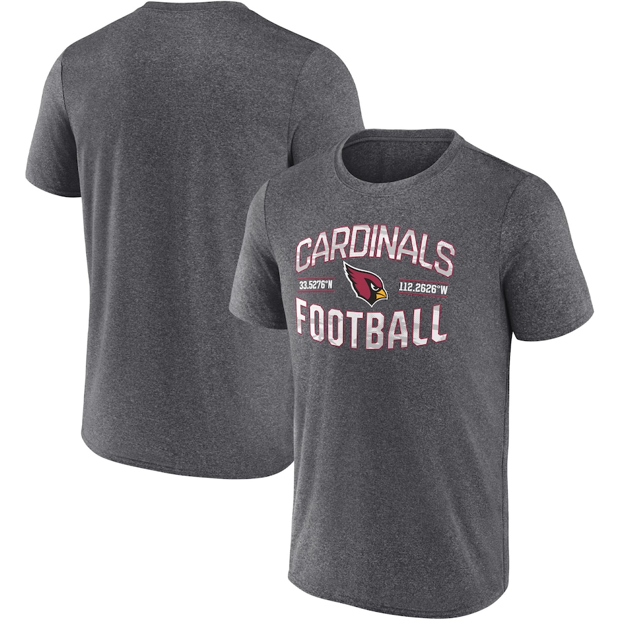Arizona Cardinals Heathered Charcoal Want To Play T-Shirt - Man Arizona Cardinals Heathered Charcoal Want To Play T-Shirt - Man
