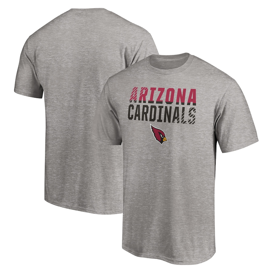 Arizona Cardinals Heathered Gray Fade Out T-Shirt - Man Arizona Cardinals Heathered Gray Fade Out T-Shirt - Man