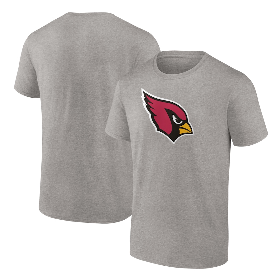 Arizona Cardinals Heathered Gray Primary Logo T-Shirt - Man Arizona Cardinals Heathered Gray Primary Logo T-Shirt - Man