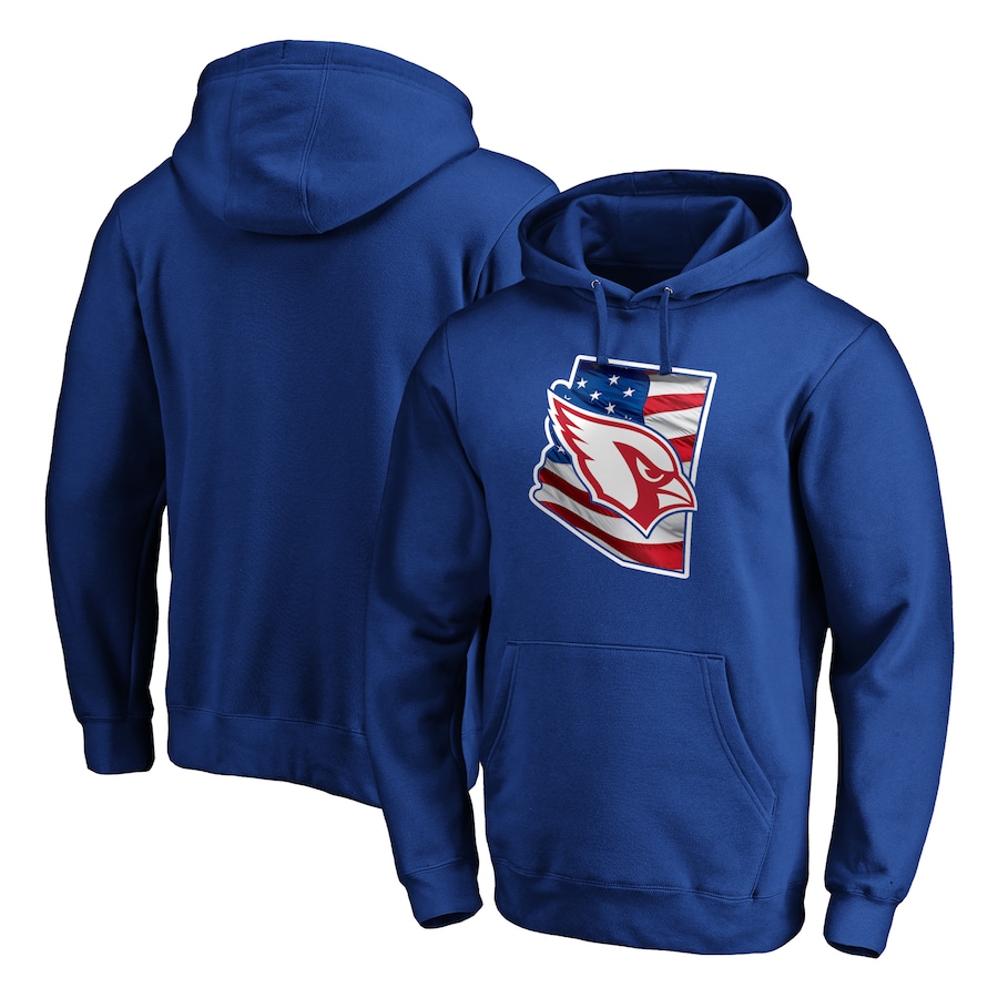 Arizona Cardinals Royal Banner State Pullover Hoodie - Man Arizona Cardinals Royal Banner State Pullover Hoodie - Man