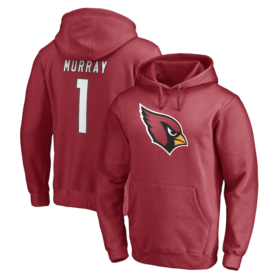 Arizona Cardinals Kyler Murray Cardinal Player Icon Name & Number Fitted Pullover Hoodie - Man