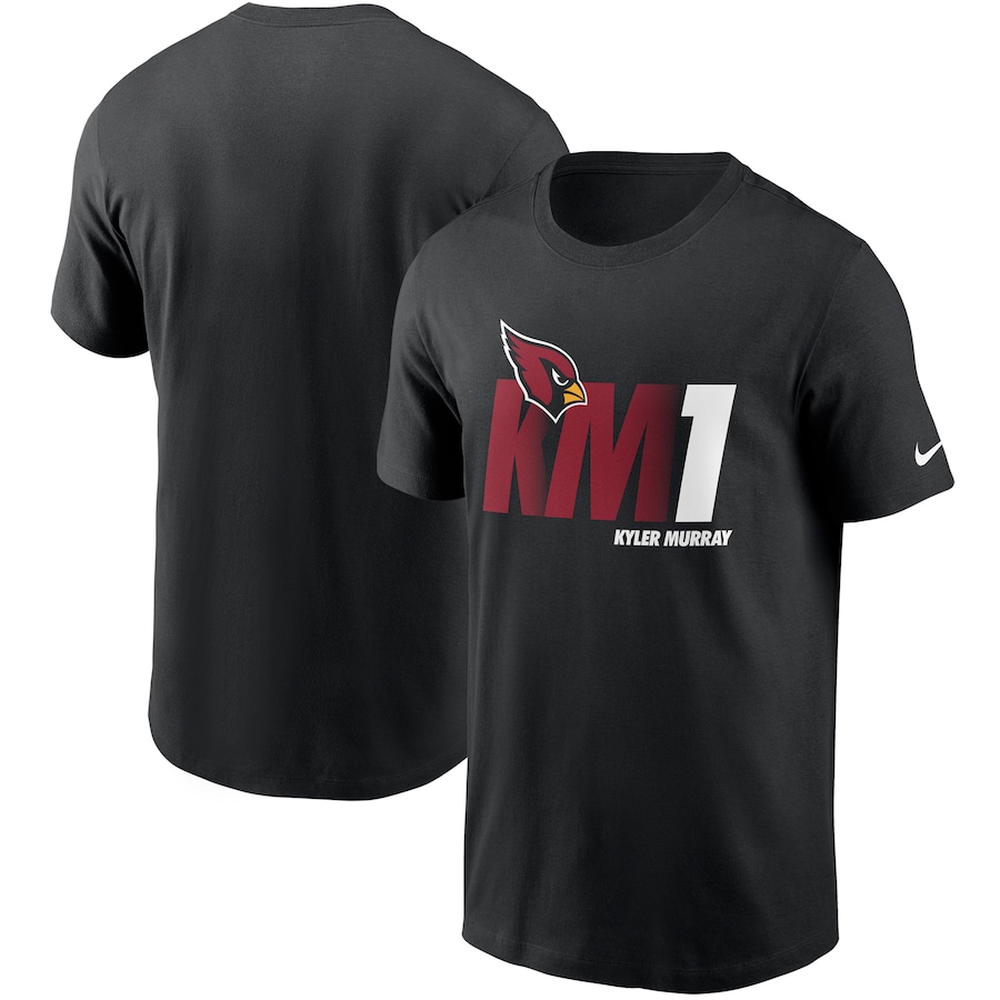 Arizona Cardinals Kyler Murray Football Black Player Graphic T-Shirt - Man