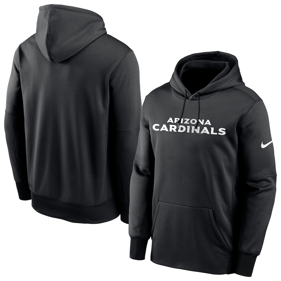 Arizona Cardinals Football Black Fan Gear Wordmark Performance Pullover Hoodie - Man Arizona Cardinals Football Black Fan Gear Wordmark Performance Pullover Hoodie - Man