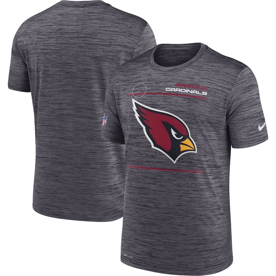 Arizona Cardinals Football Black Sideline Velocity Legend Performance T-Shirt - Man Arizona Cardinals Football Black Sideline Velocity Legend Performance T-Shirt - Man