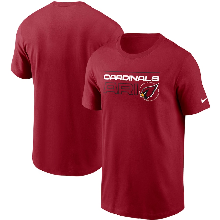 Arizona Cardinals Football Cardinal Broadcast Essential T-Shirt - Man Arizona Cardinals Football Cardinal Broadcast Essential T-Shirt - Man