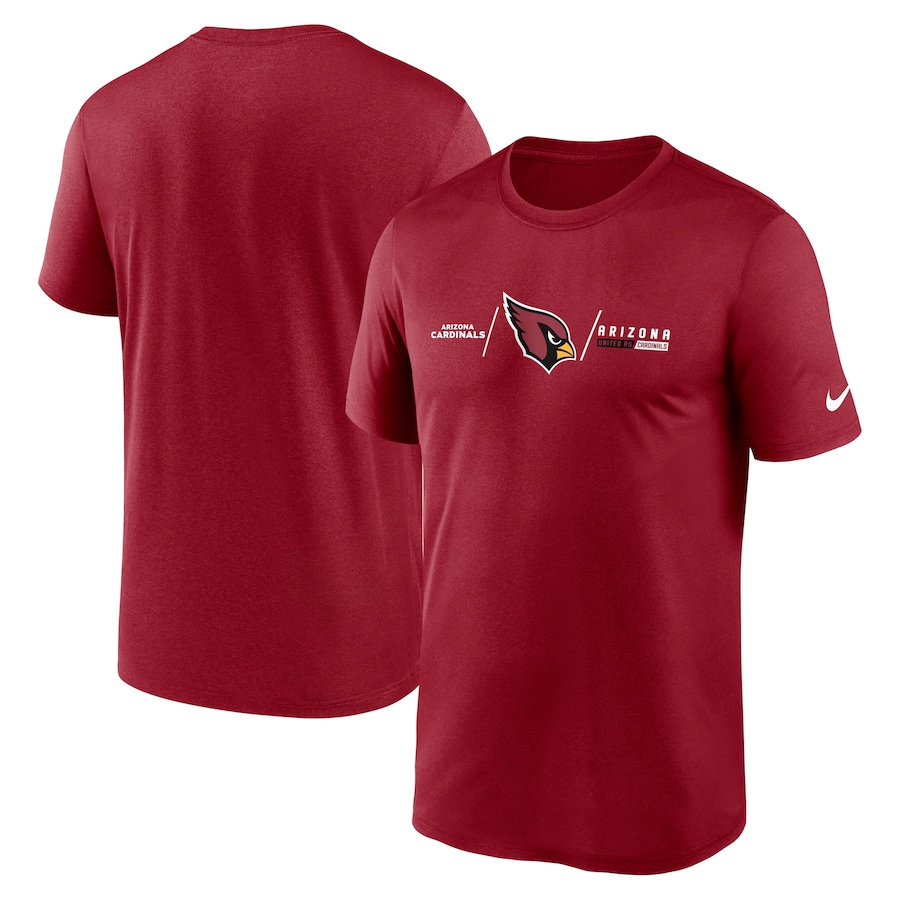Arizona Cardinals Football Cardinal Horizontal Lockup Legend Performance T-Shirt - Man Arizona Cardinals Football Cardinal Horizontal Lockup Legend Performance T-Shirt - Man