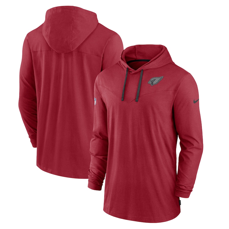 Arizona Cardinals Football Cardinal Sideline Pop Performance Pullover Long Sleeve Hoodie T-Shirt - Man Arizona Cardinals Football Cardinal Sideline Pop Performance Pullover Long Sleeve Hoodie T-Shirt - Man