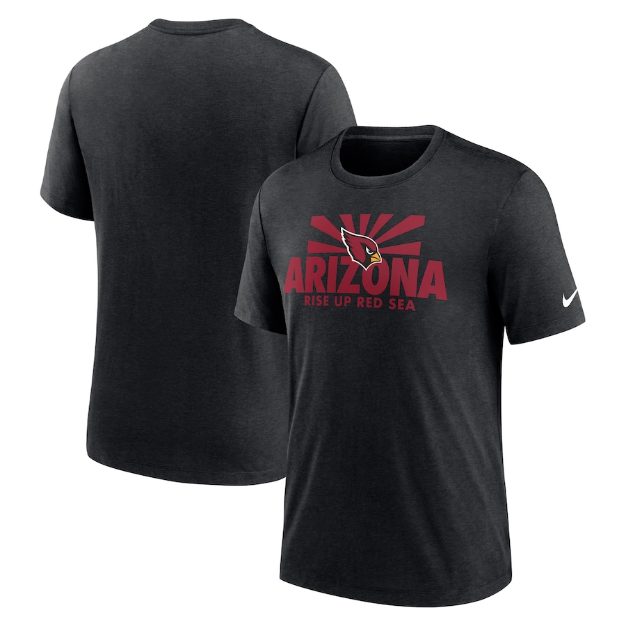 Arizona Cardinals Football Heathered Black Local Tri-Blend T-Shirt - Man Arizona Cardinals Football Heathered Black Local Tri-Blend T-Shirt - Man
