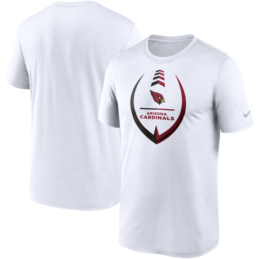 Arizona Cardinals Football White Icon Legend Performance T-Shirt - Man