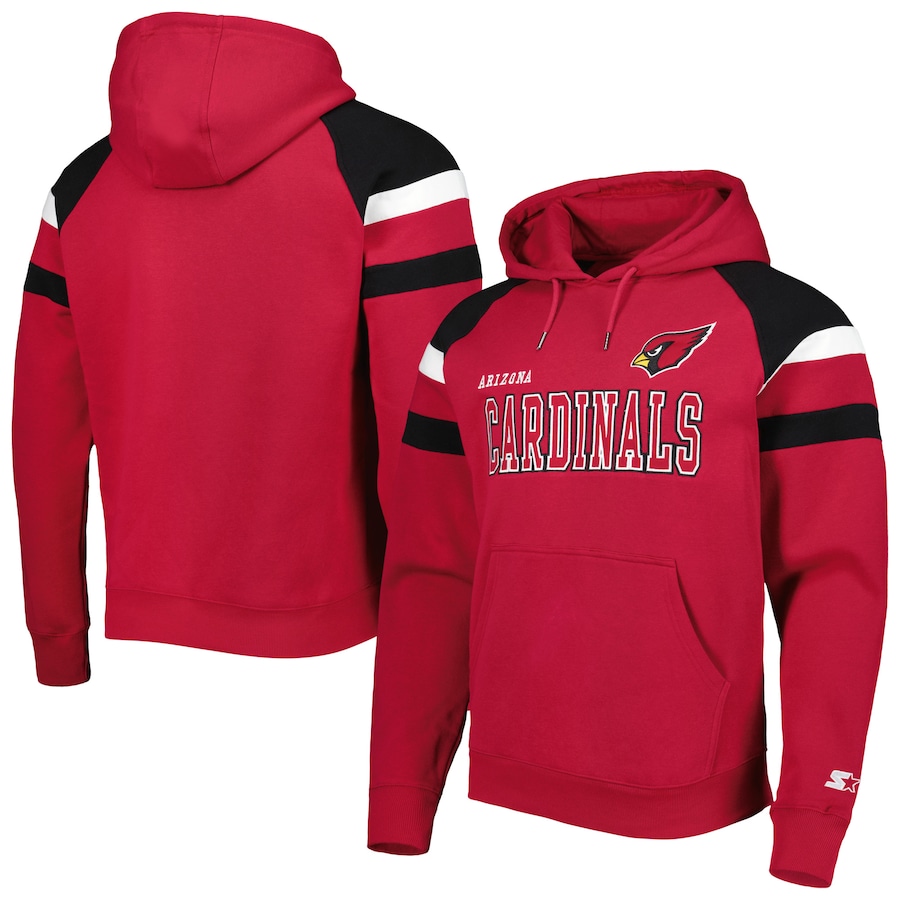 Arizona Cardinals Starter Cardinal Draft Fleece Raglan Pullover Hoodie - Man Arizona Cardinals Starter Cardinal Draft Fleece Raglan Pullover Hoodie - Man