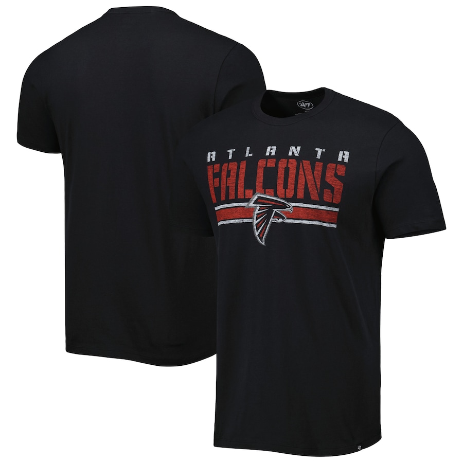Atlanta Falcons '47 Black Team Stripe T-Shirt - Man