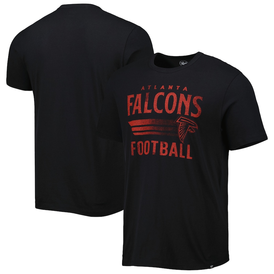 Atlanta Falcons '47 Black Wordmark Rider Franklin T-Shirt - Man