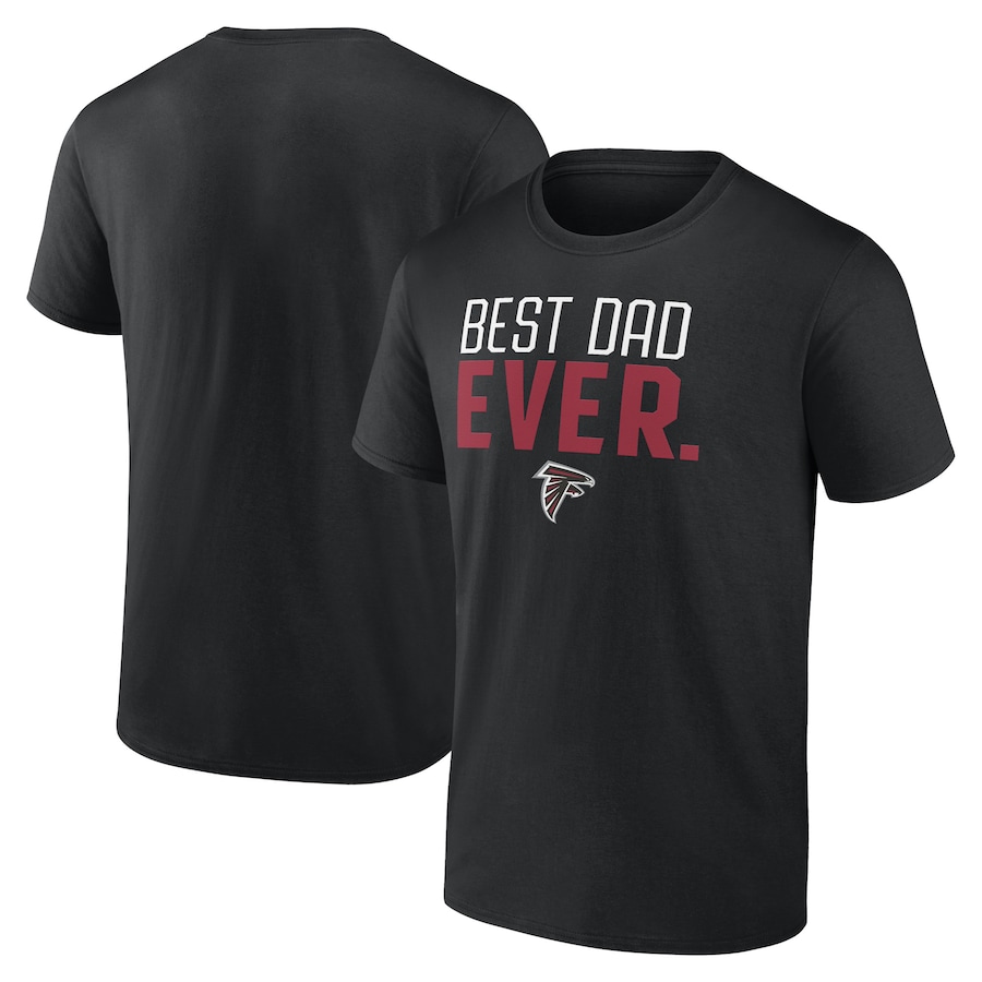 Atlanta Falcons Black Best Dad Ever Team T-Shirt - Man