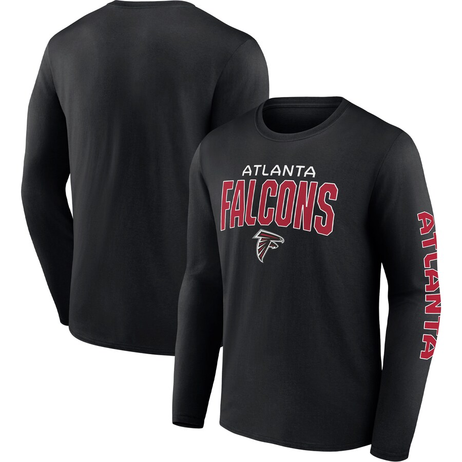 Atlanta Falcons Black Go the Distance Long Sleeve T-Shirt - Man