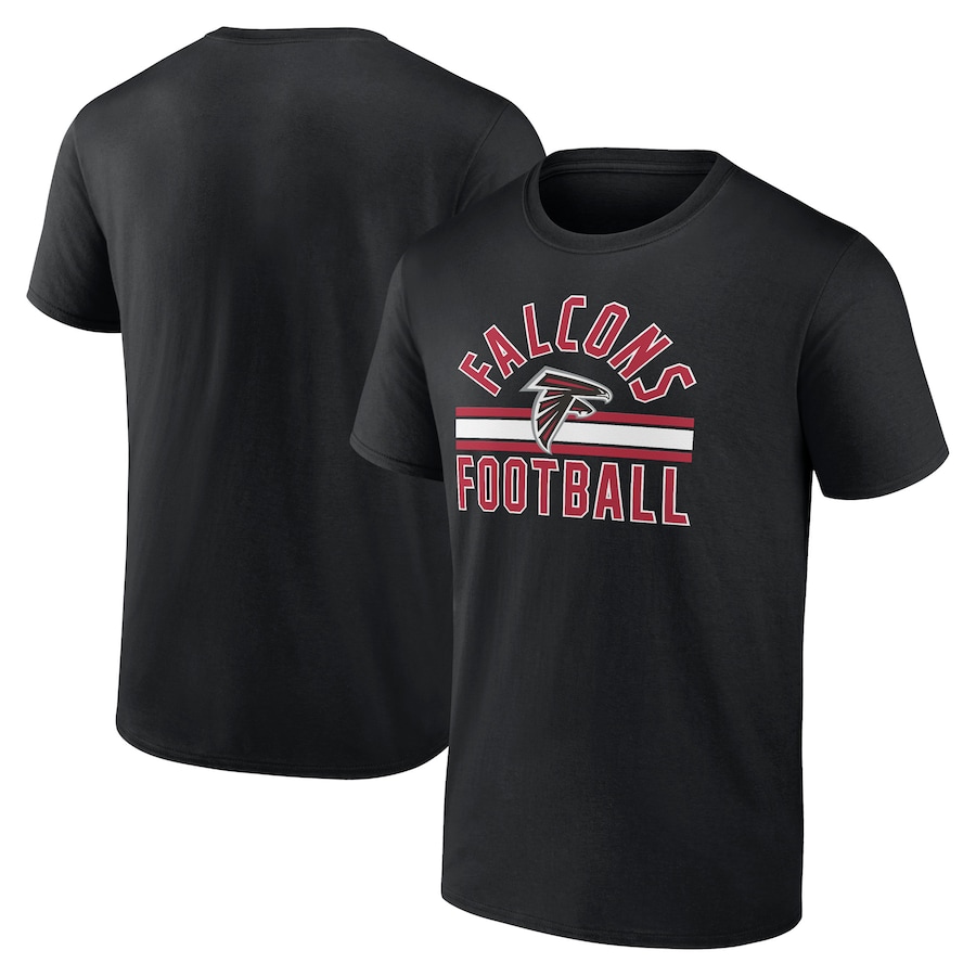 Atlanta Falcons Black Standard Arch Stripe T-Shirt - Man
