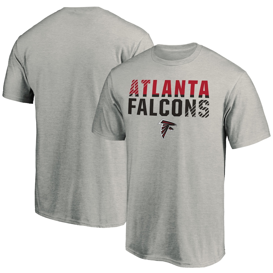 Atlanta Falcons Heathered Gray Fade Out T-Shirt - Man