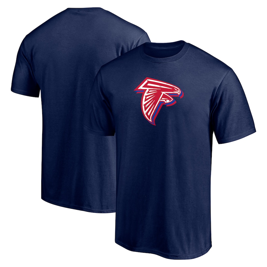 Atlanta Falcons Navy Red White and Team T-Shirt - Man