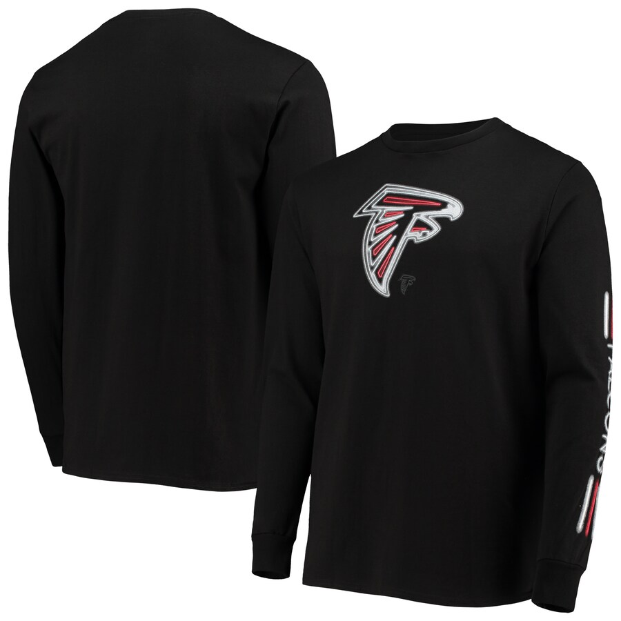 Atlanta Falcons Majestic Black Startling Success Team Long Sleeve T-Shirt - Man