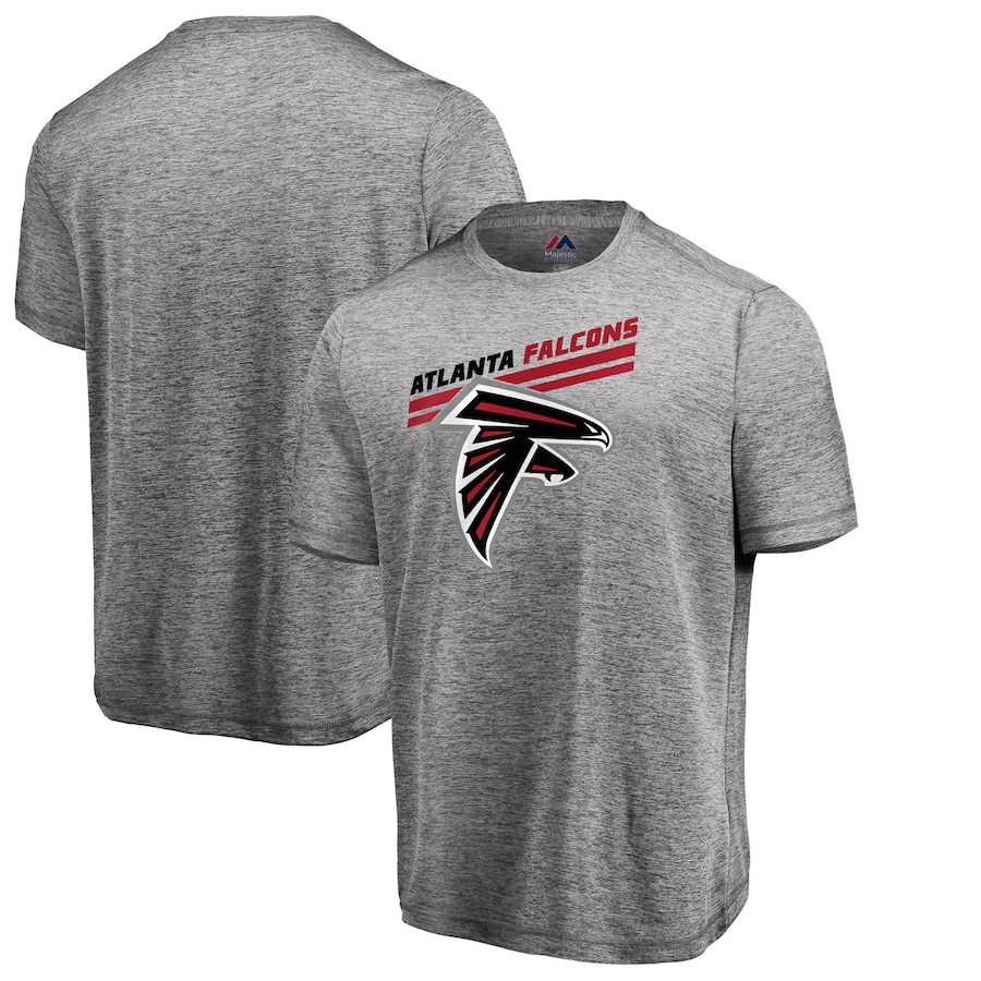 Atlanta Falcons Majestic Heathered Gray Showtime Pro Grade Cool Base T-Shirt - Man Atlanta Falcons Majestic Heathered Gray Showtime Pro Grade Cool Base T-Shirt - Man