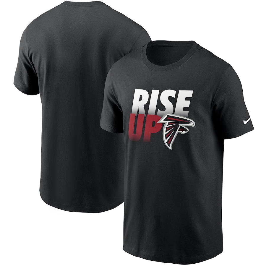 Atlanta Falcons Football Black Hometown Collection Rise Up T-Shirt - Man