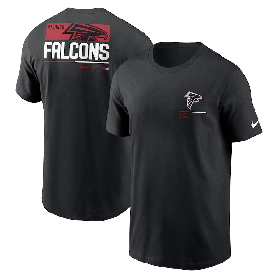 Atlanta Falcons Football Black Team Incline T-Shirt - Man