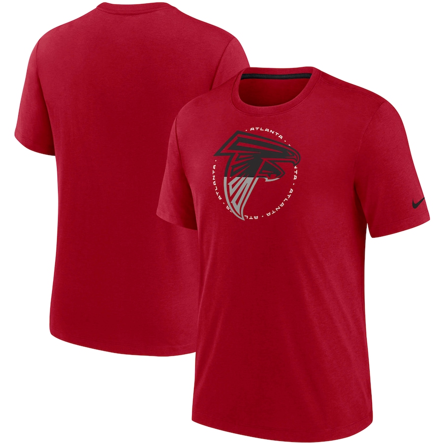 Atlanta Falcons Football Red Historic Tri-Blend T-Shirt - Man Atlanta Falcons Football Red Historic Tri-Blend T-Shirt - Man