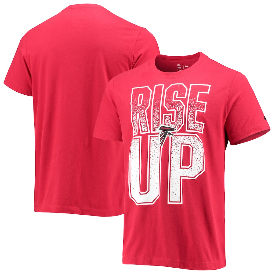 Atlanta Falcons Football Red Local Verbiage Performance T-Shirt - Man