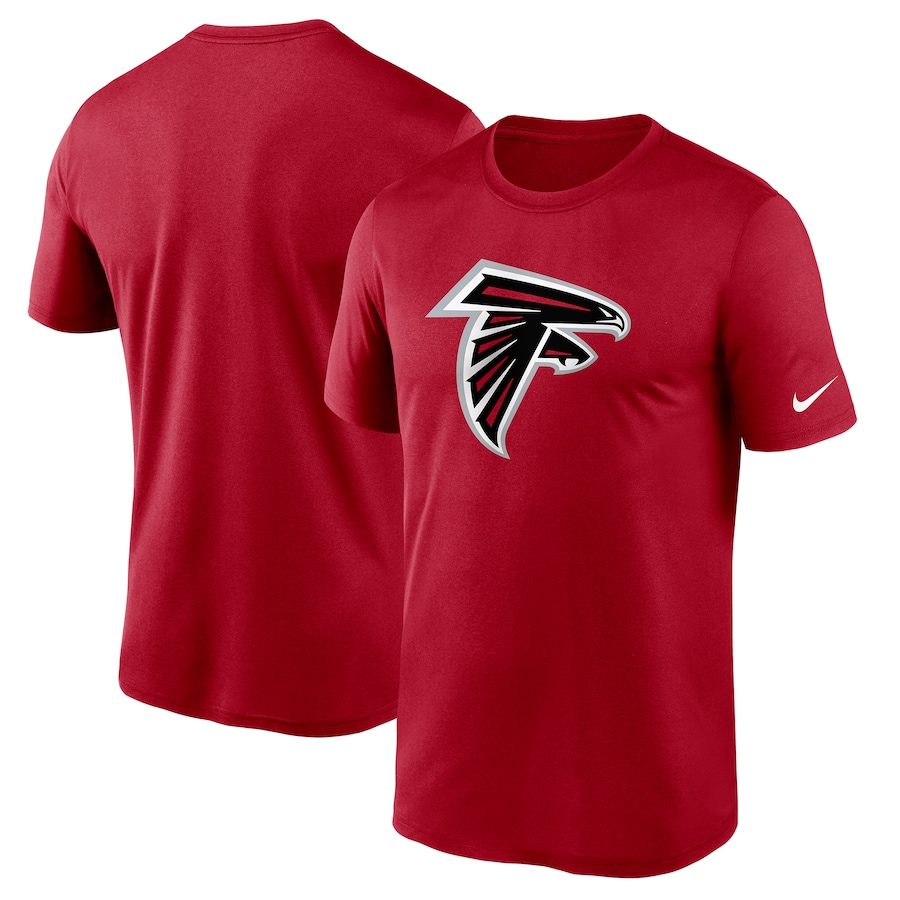 Atlanta Falcons Football Red Logo Essential Legend Performance T-Shirt - Man