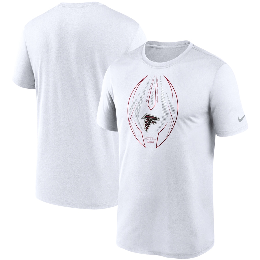 Atlanta Falcons Football White Legend Icon T-Shirt - Man