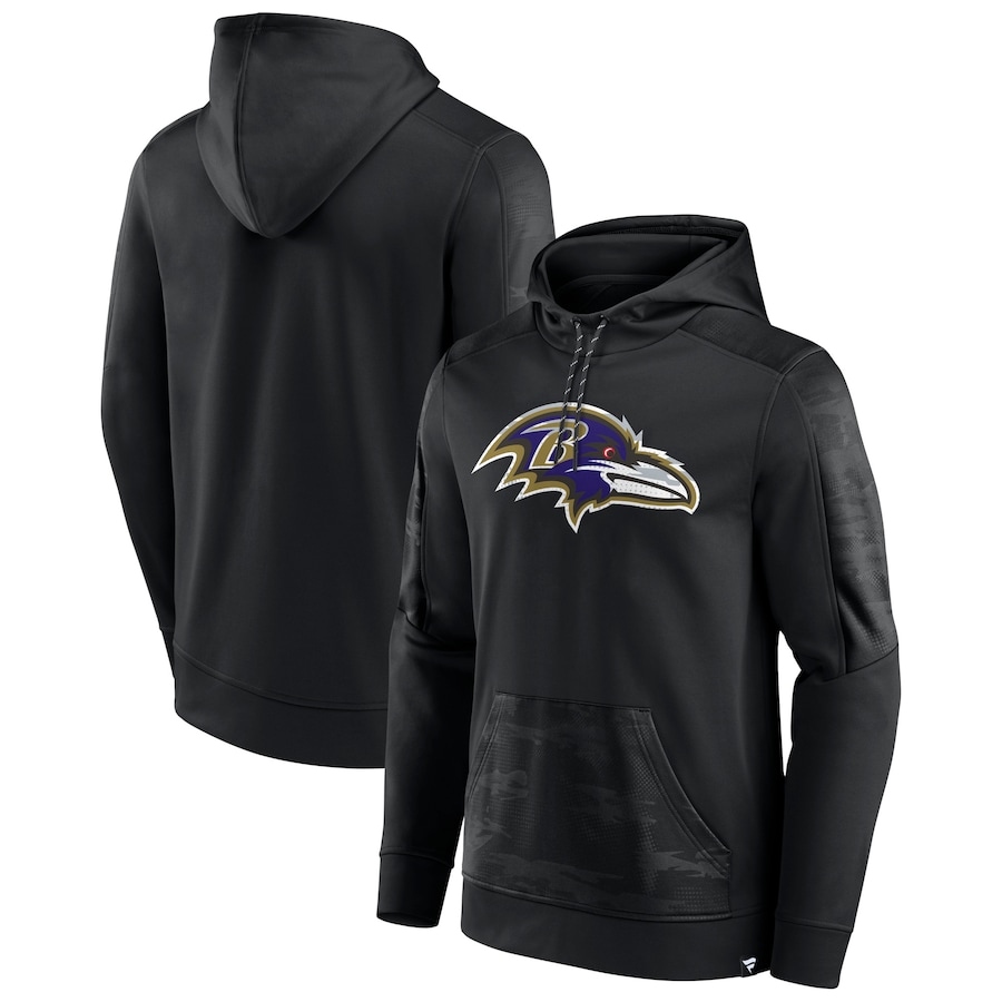 Baltimore Ravens Black On The Ball Pullover Hoodie - Man Baltimore Ravens Black On The Ball Pullover Hoodie - Man