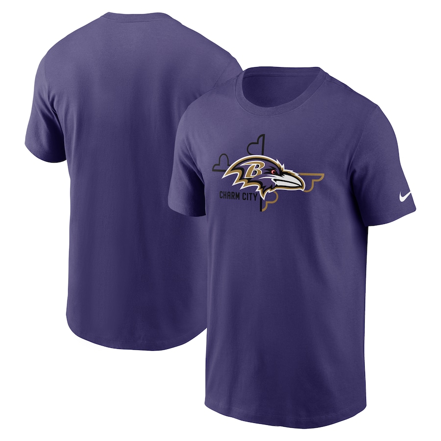 Baltimore Ravens Football Purple Essential Local Phrase T-Shirt - Man Baltimore Ravens Football Purple Essential Local Phrase T-Shirt - Man