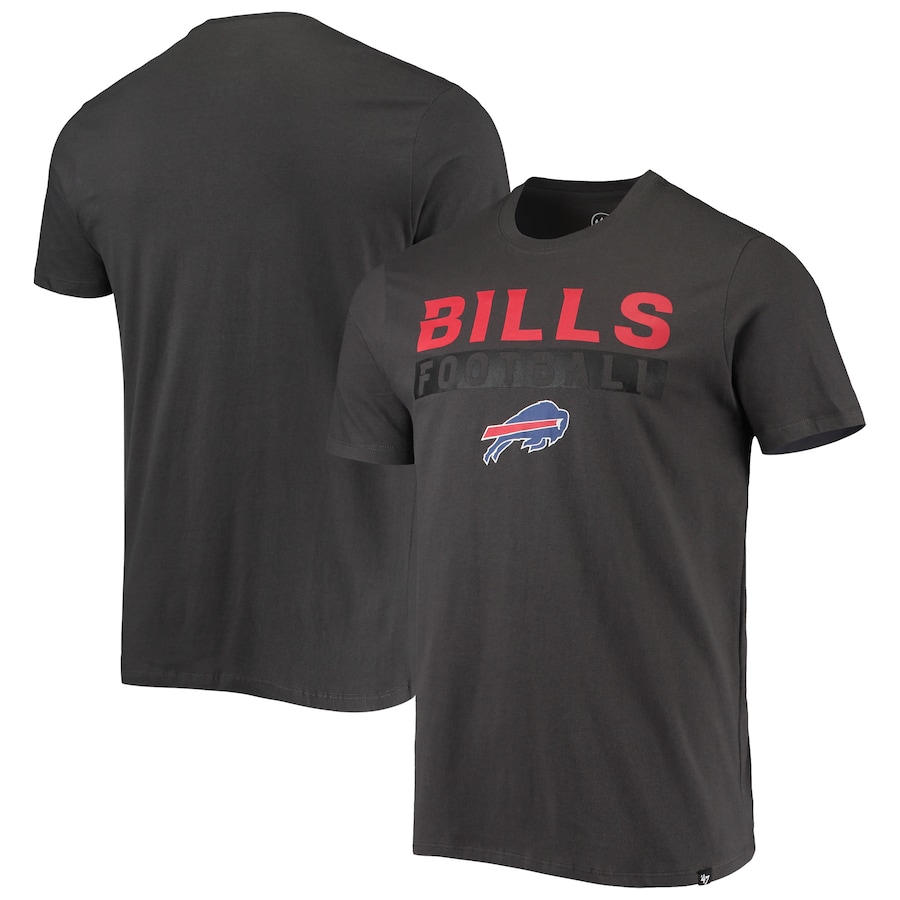 Buffalo Bills '47 Charcoal Dark Ops Super Rival T-Shirt - Man