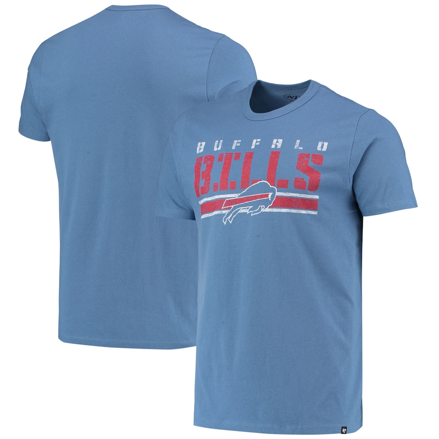 Buffalo Bills '47 Royal Team Stripe T-Shirt - Man