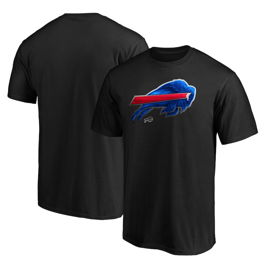 Buffalo Bills Black Midnight Mascot T-Shirt - Man