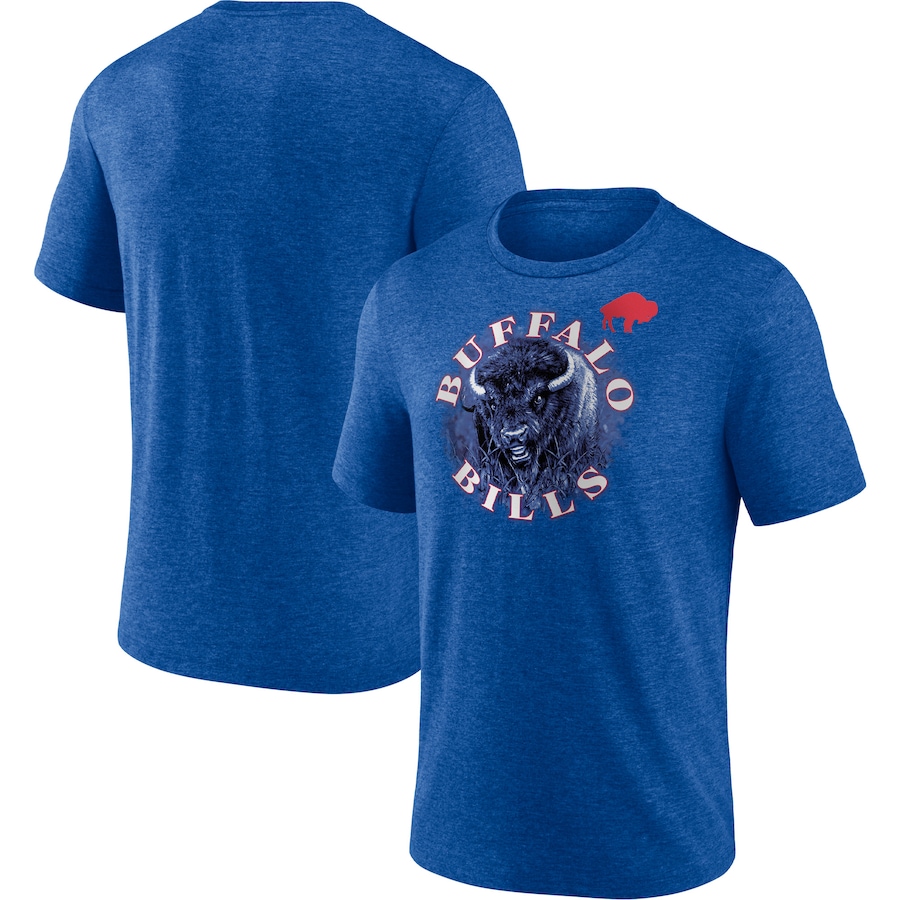 Buffalo Bills Heather Royal Sporting Chance Tri-Blend T-Shirt - Man Buffalo Bills Heather Royal Sporting Chance Tri-Blend T-Shirt - Man