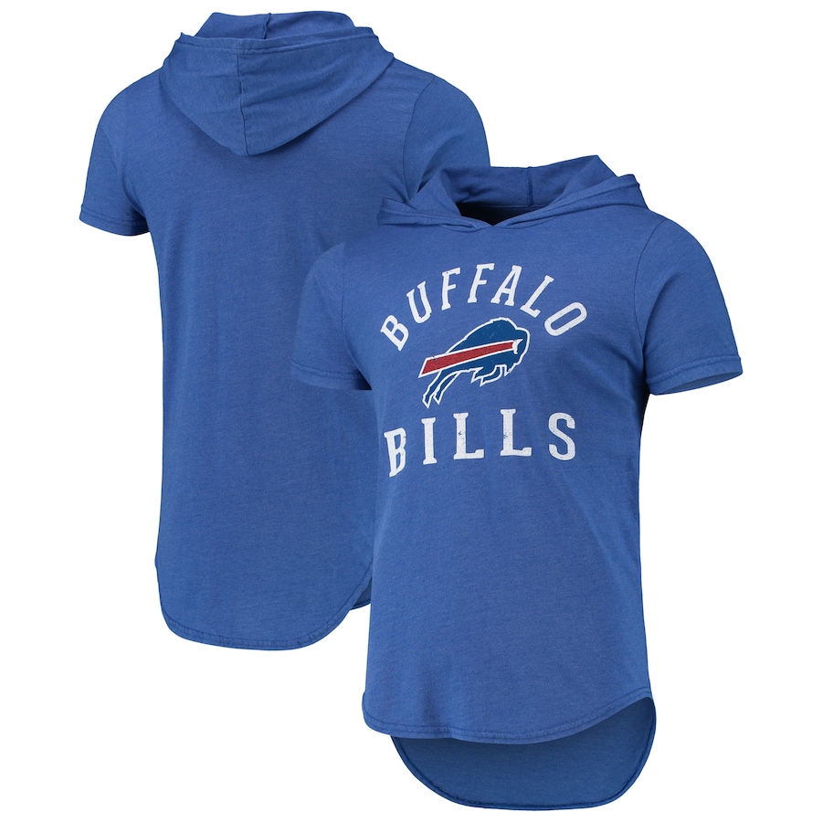 Buffalo Bills Heathered Royal Field Goal Tri-Blend Hoodie T-Shirt - Man Buffalo Bills Heathered Royal Field Goal Tri-Blend Hoodie T-Shirt - Man