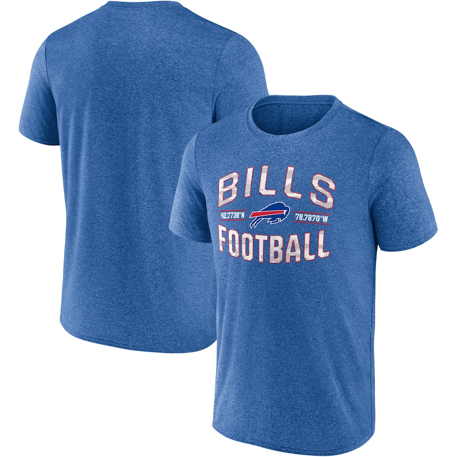 Buffalo Bills Heathered Royal Want To Play T-Shirt - Man Buffalo Bills Heathered Royal Want To Play T-Shirt - Man