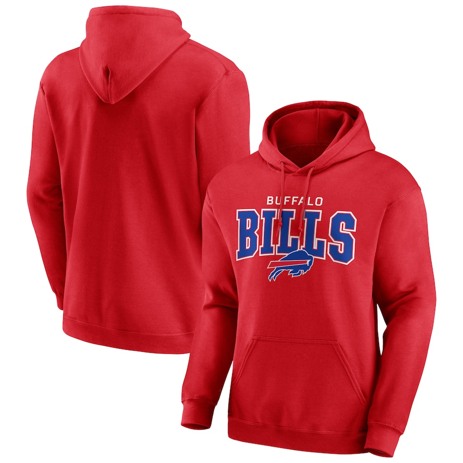 Buffalo Bills Red Continued Dynasty Pullover Hoodie - Man Buffalo Bills Red Continued Dynasty Pullover Hoodie - Man