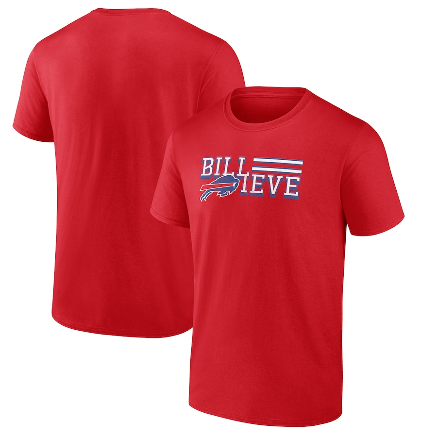Buffalo Bills Red Downfield T-Shirt - Man Buffalo Bills Red Downfield T-Shirt - Man