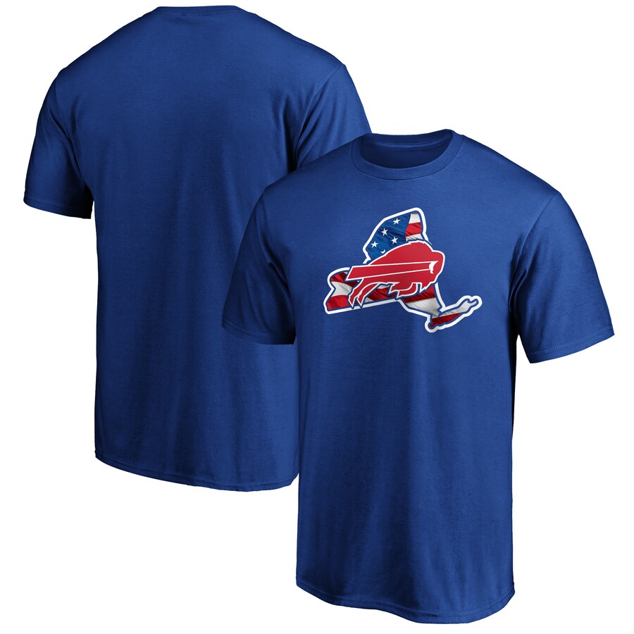 Buffalo Bills Royal Banner State T-Shirt - Man Buffalo Bills Royal Banner State T-Shirt - Man