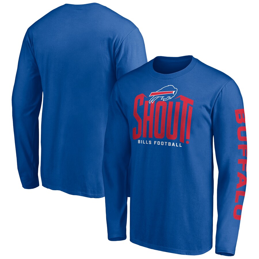 Buffalo Bills Royal Hometown Collection Facemask Long Sleeve T-Shirt - Man Buffalo Bills Royal Hometown Collection Facemask Long Sleeve T-Shirt - Man