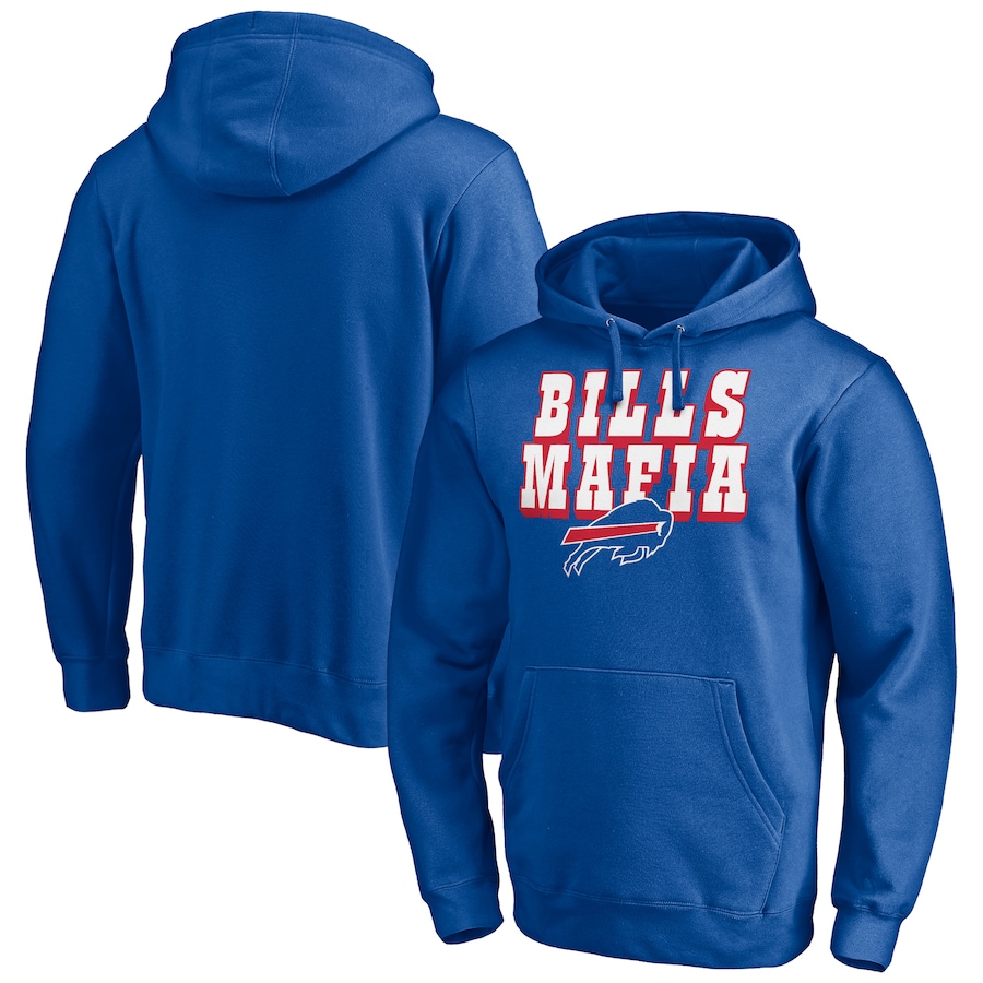 Buffalo Bills Royal Hometown Collection Sweep Fitted Pullover Hoodie - Man Buffalo Bills Royal Hometown Collection Sweep Fitted Pullover Hoodie - Man