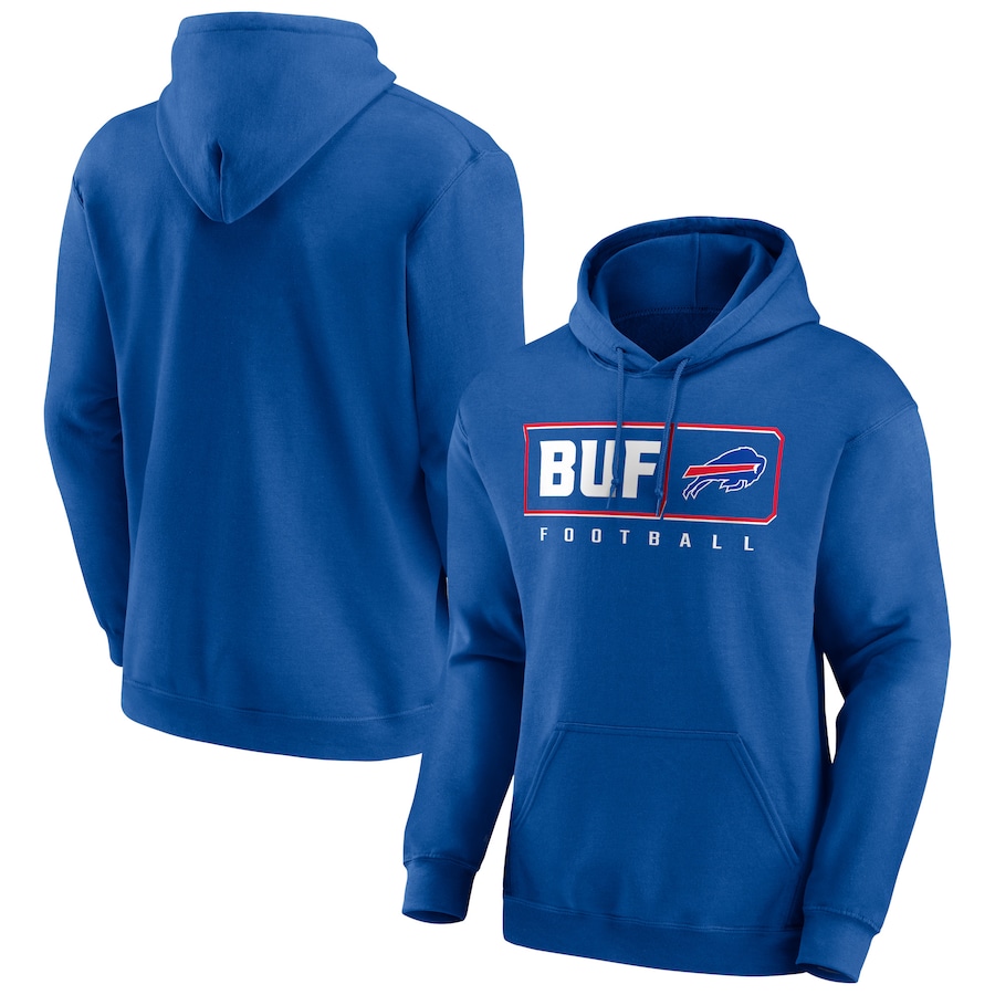 Buffalo Bills Royal Hustle Pullover Hoodie - Man Buffalo Bills Royal Hustle Pullover Hoodie - Man