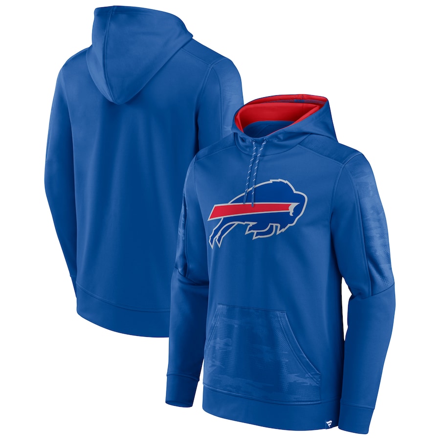 Buffalo Bills Royal On The Ball Pullover Hoodie - Man Buffalo Bills Royal On The Ball Pullover Hoodie - Man