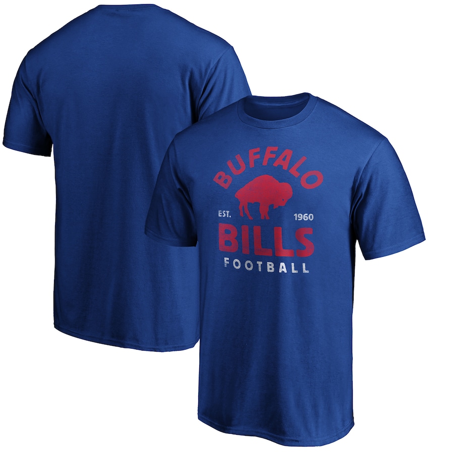 Buffalo Bills Royal Vintage Arch T-Shirt - Man Buffalo Bills Royal Vintage Arch T-Shirt - Man