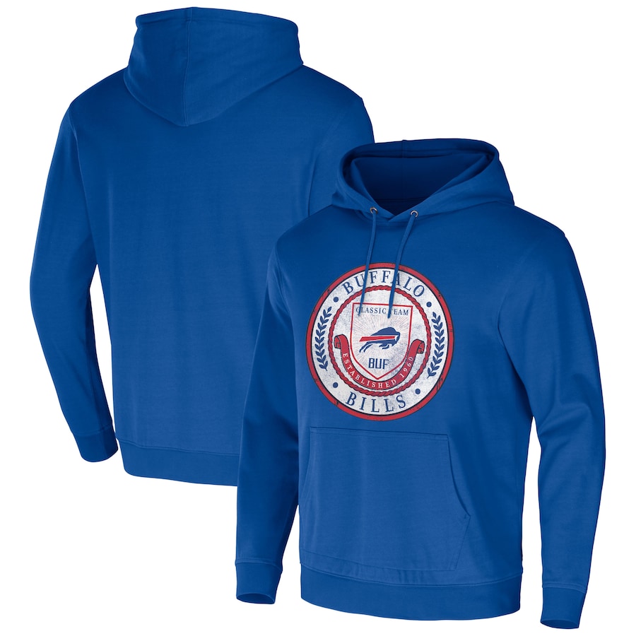 Buffalo Bills NFL x Darius Rucker Collection by USASportsStoreRoyal Washed Pullover Hoodie - Man