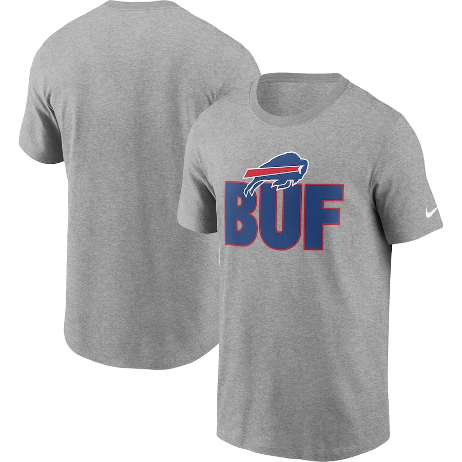 Buffalo Bills Football Heathered Gray Hometown Collection Buffalo T-Shirt - Man