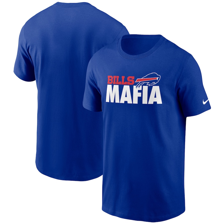 Buffalo Bills Football Royal Hometown Collection Mafia T-Shirt - Man Buffalo Bills Football Royal Hometown Collection Mafia T-Shirt - Man
